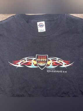 Vintage Jesus Christ Ephesians 6:16 T-Shirt Black